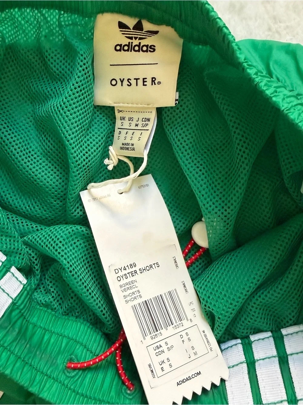 Men’s adidas Green Polo Jersey and Matching Green Shorts with White Stripes